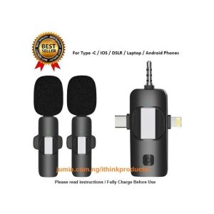 K9 Wireless Mic TC+iOS 3-in-1